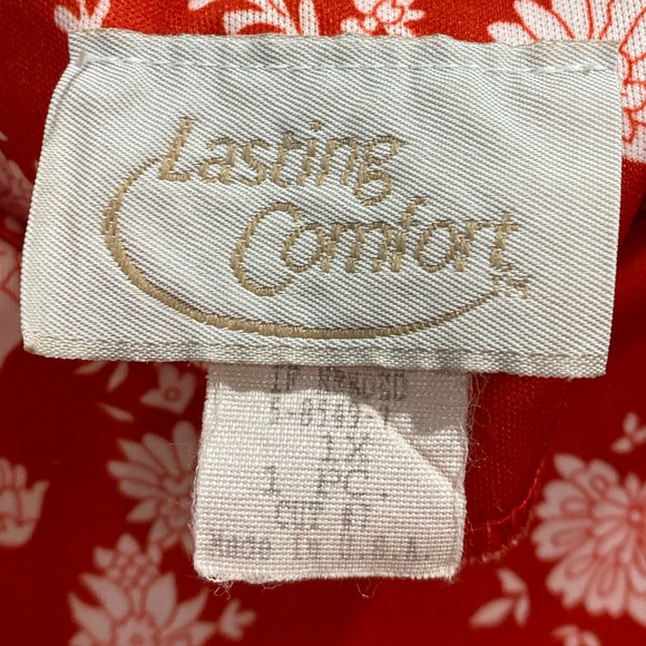 155. VTG LASTING COMFORT Gown / house wear Size 1X - Picture 6 of 14